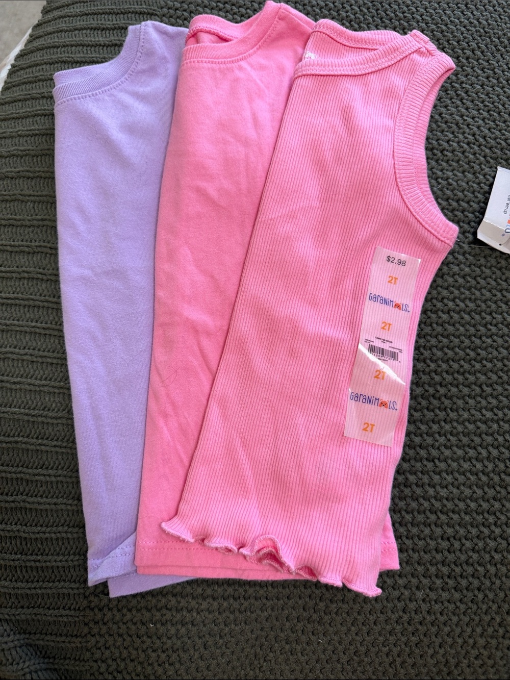 Garanimals Pink & Purple Short Sleeve Tee & Tank Top Set 2T